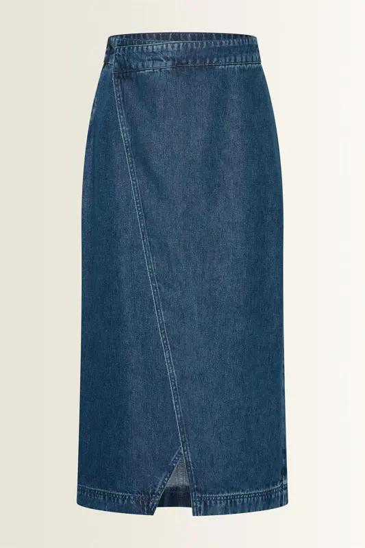 Denim overslagrok