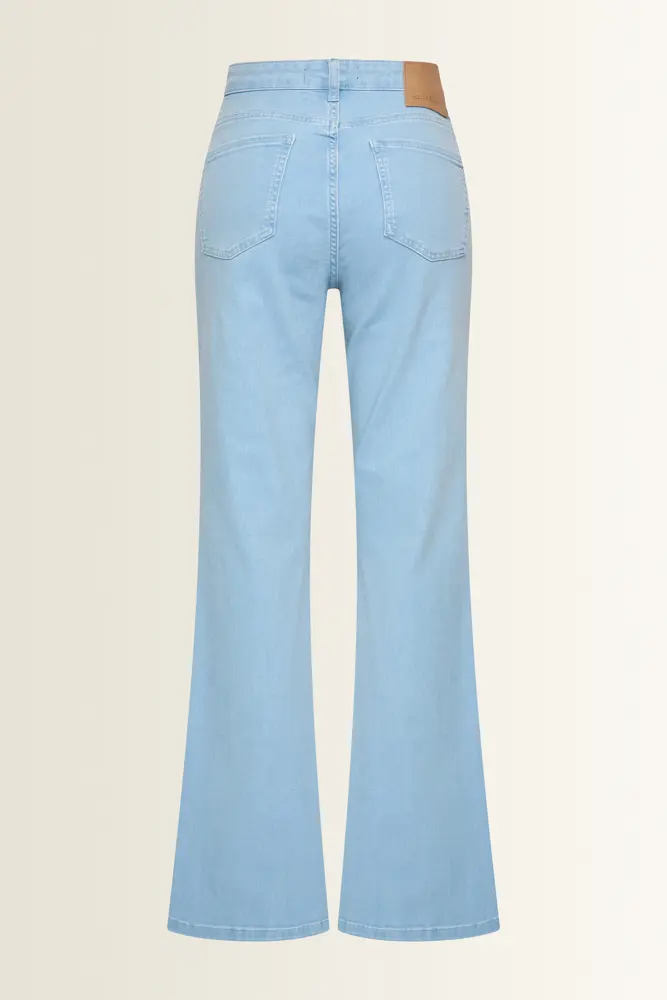 Wide leg jeans met pintuck Flo