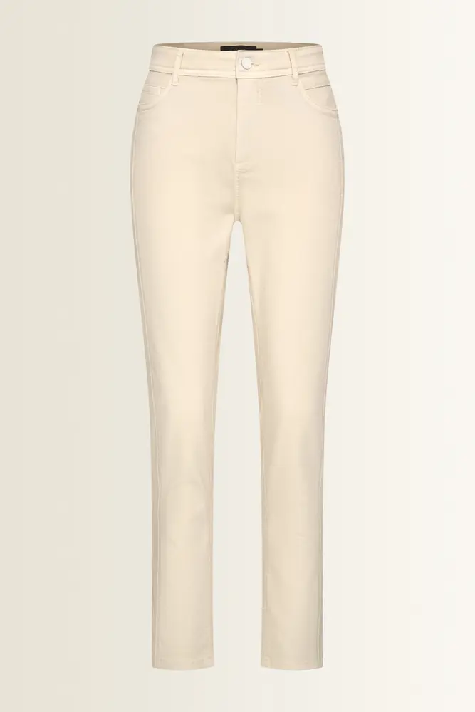 Straight fit jeans met verticale naad