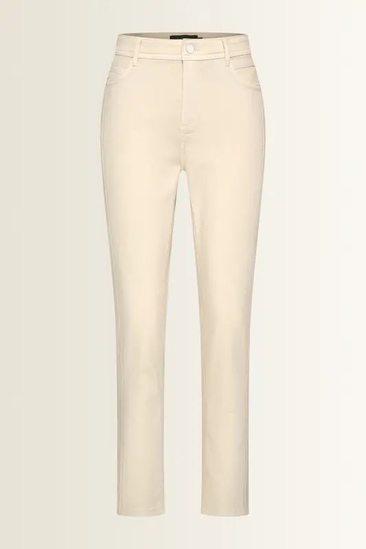 Straight fit jeans met verticale naad