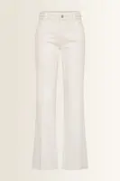 Flared jeans met gevlochten tailleaccent