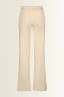 Flared jeans met gevlochten tailleaccent