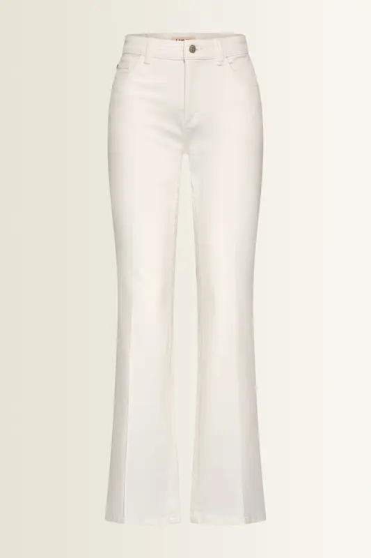 Flared broek met persvouw Fleur