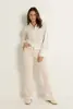 Flared broek met persvouw Fleur