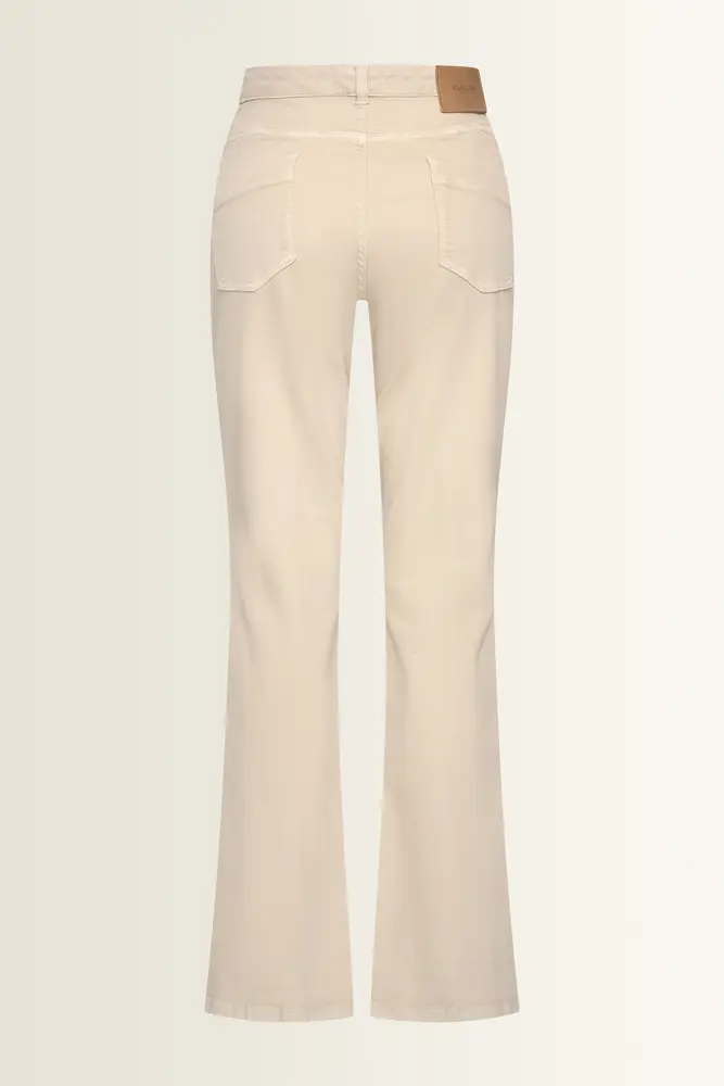 Flared broek met persvouw Fleur