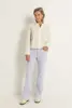 Flared broek met persvouw Fleur