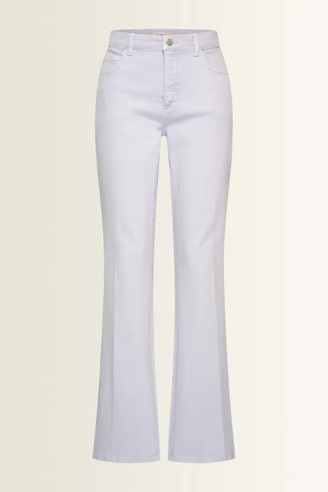 Flared broek met persvouw Fleur