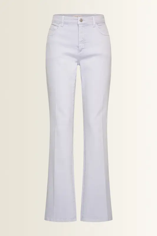 Flared broek met persvouw Fleur