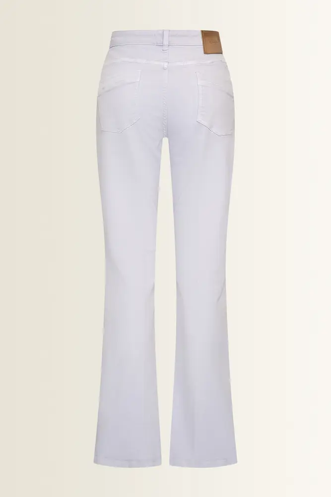 Flared broek met persvouw Fleur