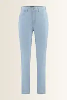 Straight fit jeans met siernaad