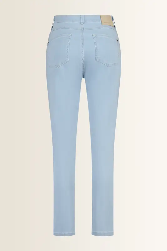 Straight fit jeans met siernaad