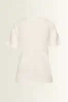 T-shirt met asymmetrisch plooidetail