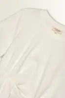 T-shirt met asymmetrisch plooidetail