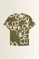 Travel top bloemendessin