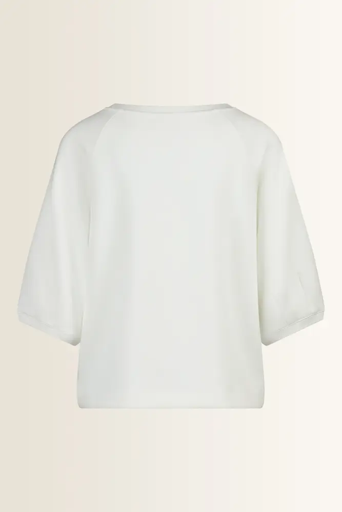 Sweat top met subtiele plooien