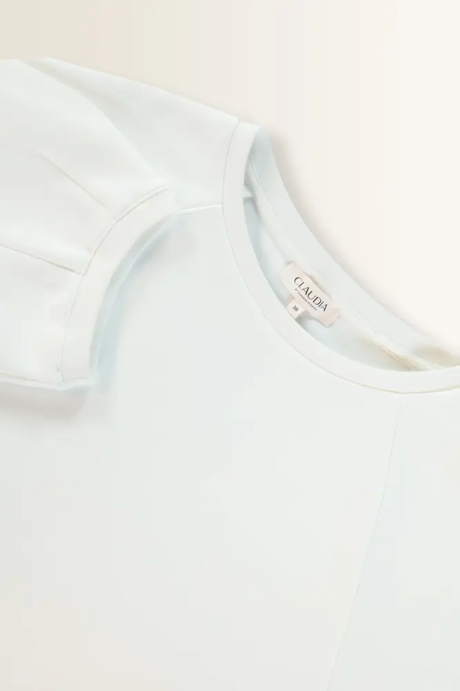 Sweat top met subtiele plooien