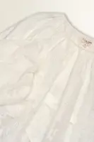 Blouse met bloemreliëf