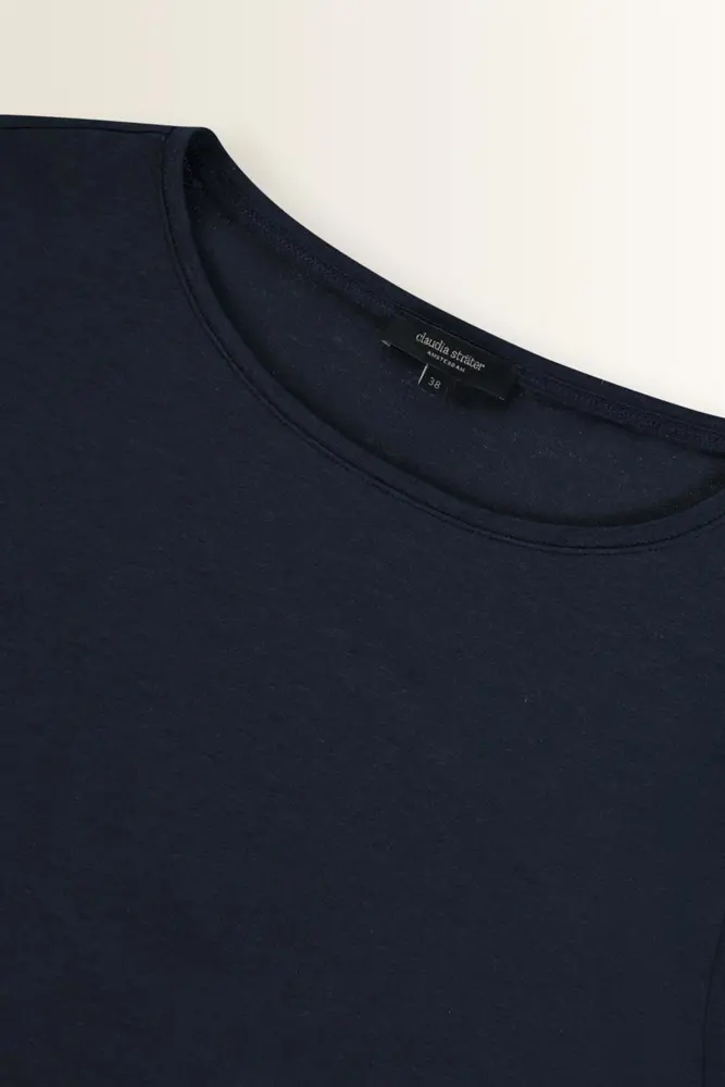 Top in jersey met ronde hals