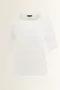 Top in jersey met ronde hals