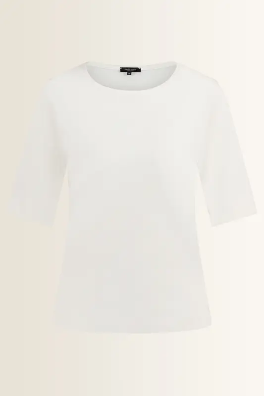 Top in jersey met ronde hals
