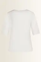 Top in jersey met ronde hals