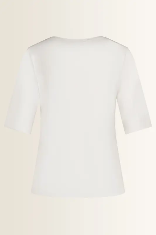 Top in jersey met ronde hals