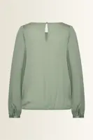 Bloezende satijnen blouse