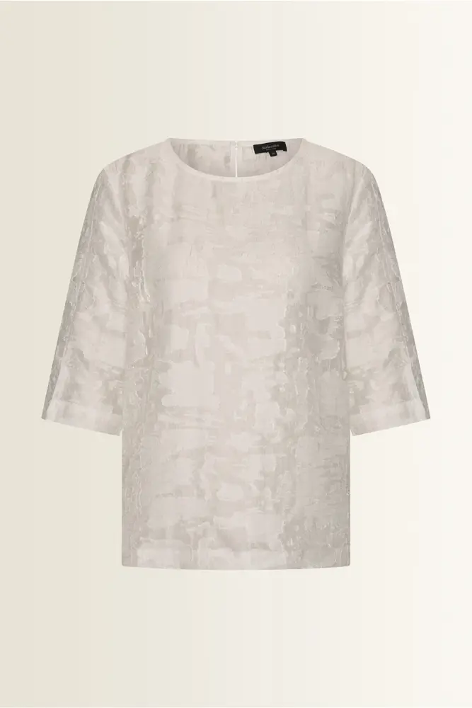 Blouse in structuurstof