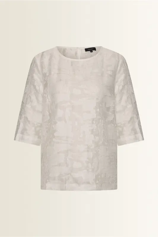 Blouse in structuurstof