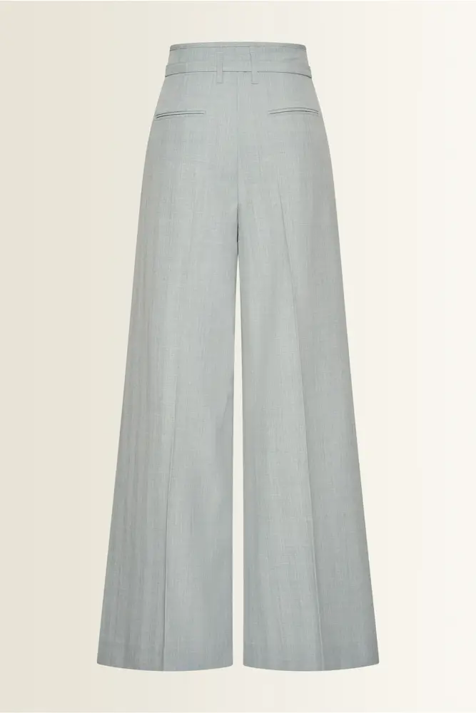 Wide leg pantalon met subtiele lurexweefsel