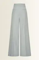 Wide leg pantalon met subtiele lurexweefsel