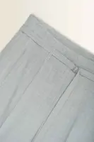 Wide leg pantalon met subtiele lurexweefsel
