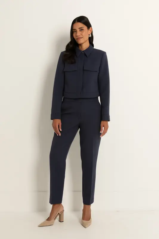 Pantalon in geweven twill