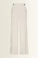Pantalon met metalen statement knopen