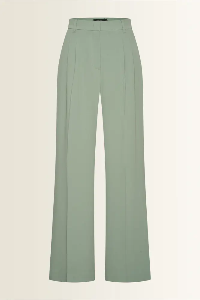 Pantalon met dubbele plooien