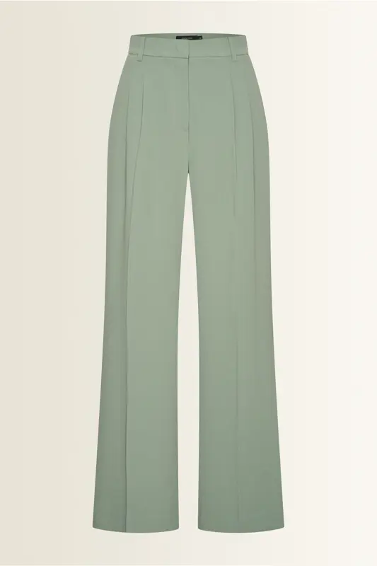Pantalon met dubbele plooien