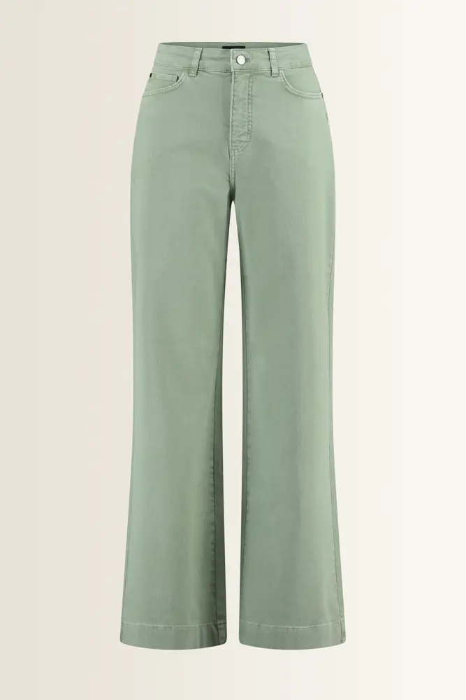 Wide leg jeans in moderne wassing