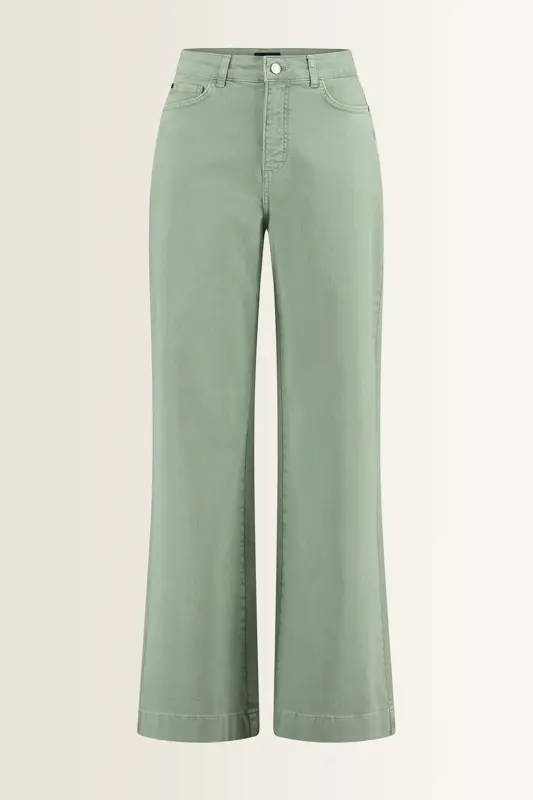 Wide leg jeans in moderne wassing
