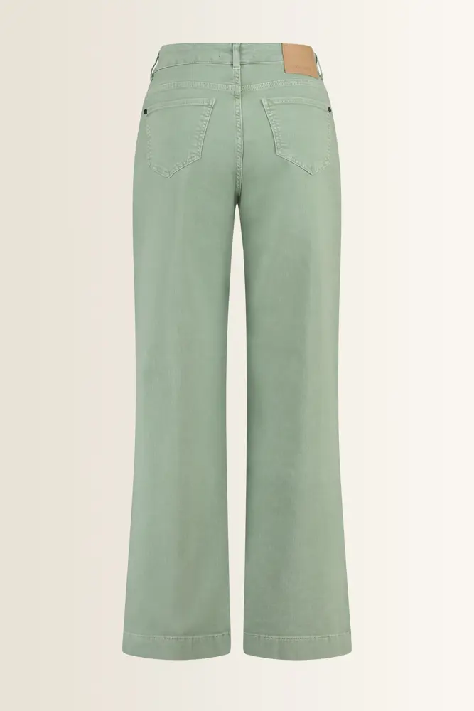 Wide leg jeans in moderne wassing