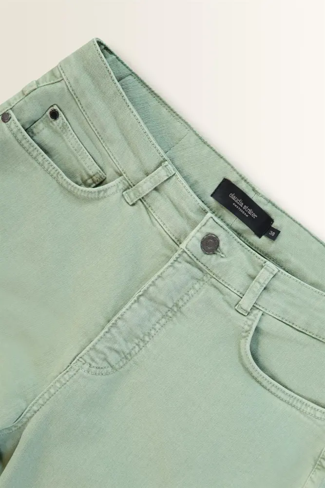 Wide leg jeans in moderne wassing