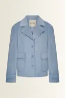 Korte suède-look jas Maura