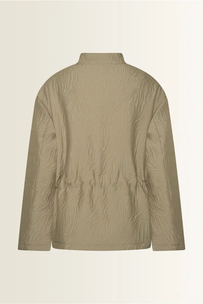 Jacquard jack met opstaande kraag Maura