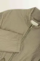 Jacquard jack met opstaande kraag Maura