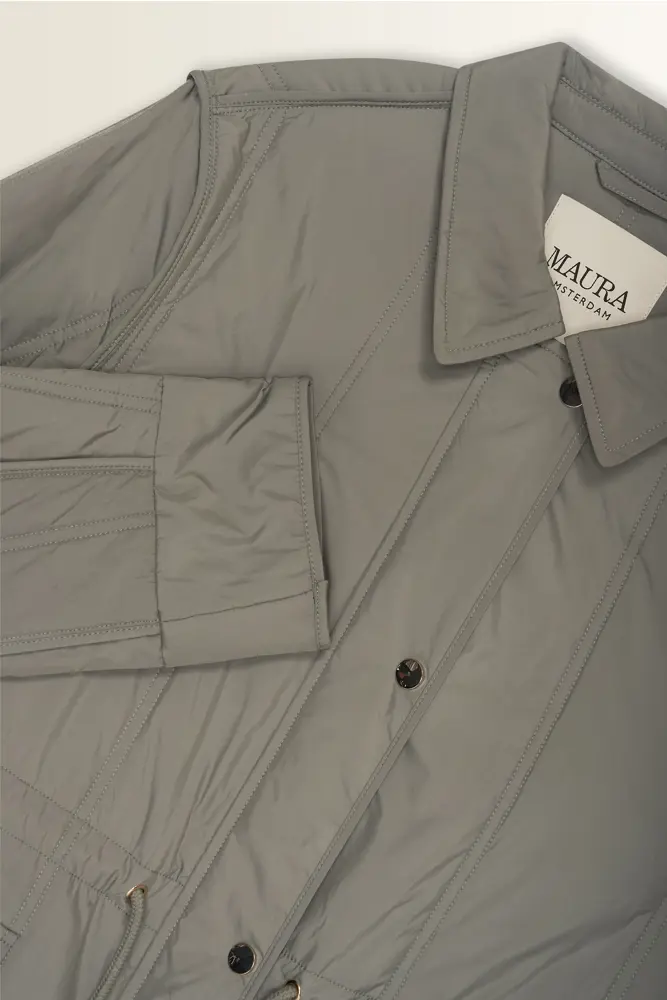 Padded jas met taillekoord Maura