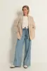 Wide leg broek strikceintuur