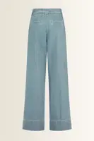 Wide leg broek strikceintuur