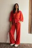 Wijde broek met elastische taille