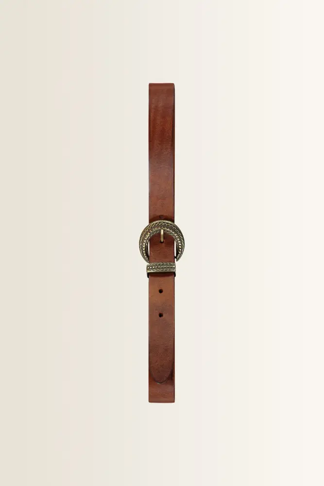 Riem met reliëfgesp