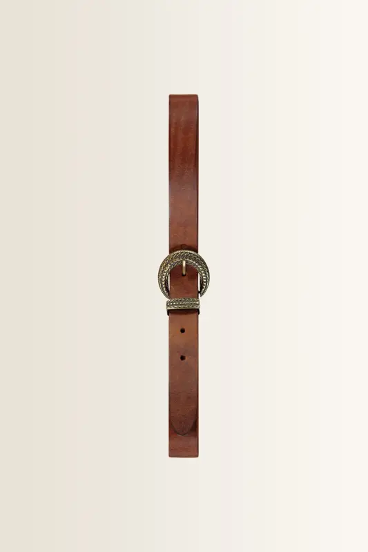 Riem met reliëfgesp