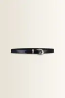 Leren riem met ovale gesp